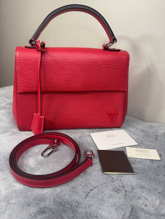 Louis Vuitton Handbags - Louis Vuitton Cluny BB Pink Epi Leather + Strap